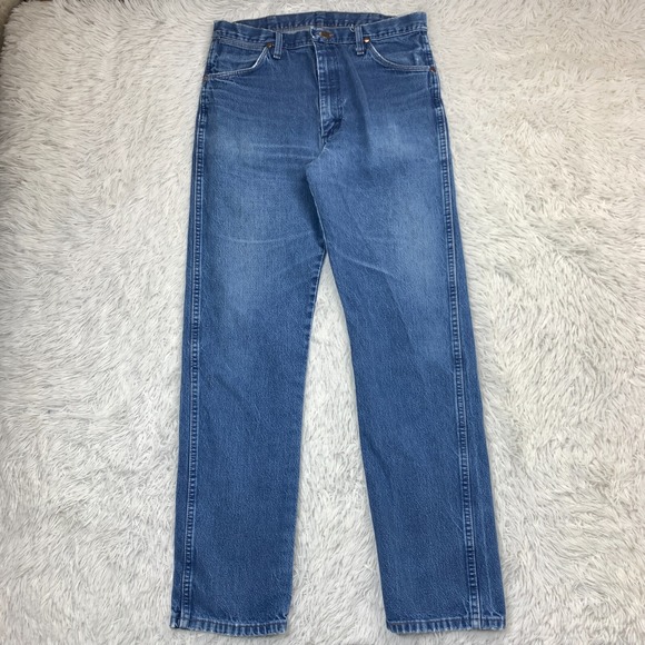 Vintage Wrangler Jeans Mens 33x32 Blue Pants 13MWZ Cowboy Western Tag 35x34 - Picture 1 of 16